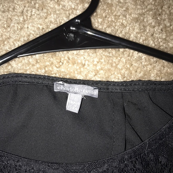 Black open back shirt - Picture 3 of 3